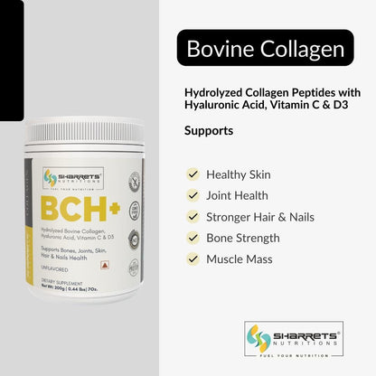BCH+ Hydrolyzed Bovine Collagen Peptides - Sharrets Nutritions LLP