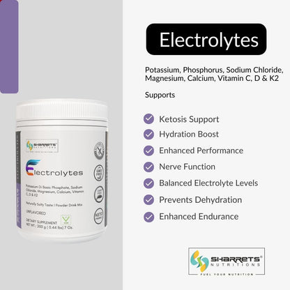 Electrolytes Powder Supplement- Sharrets Nutritions LLP