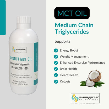Coconut MCT oil- Sharrets Nutritions LLP