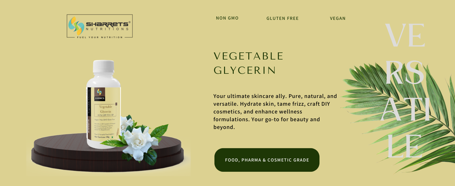 pure vegetable glycerin - sharrets nutritions