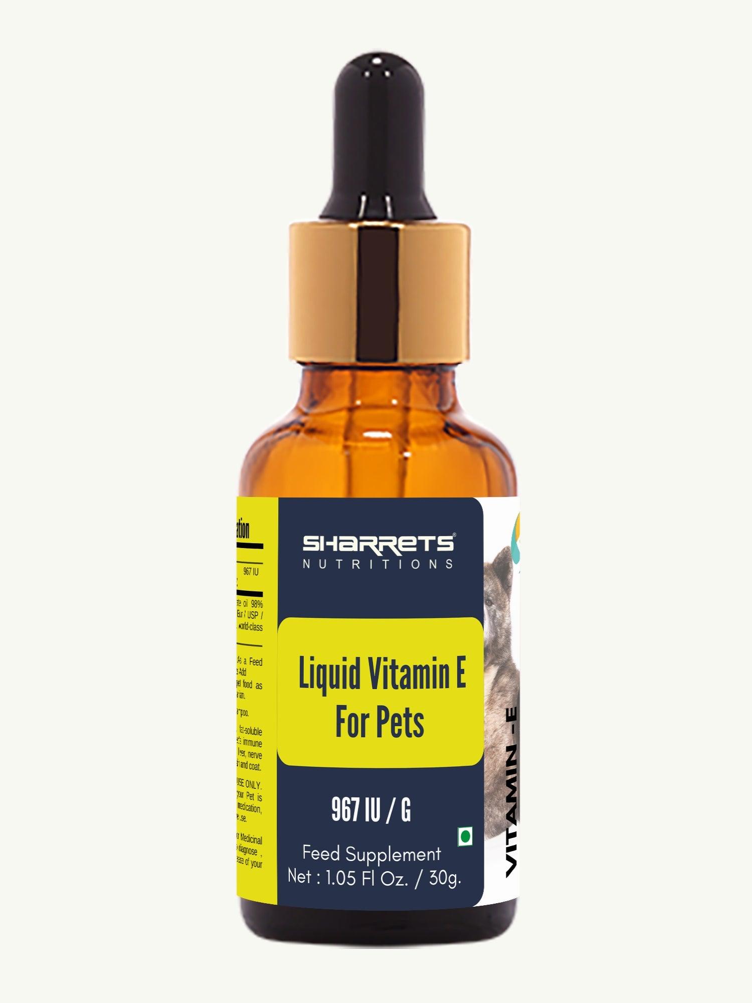 Vitamin E Acetate Oil for Pets - Sharrets Nutritions LLP