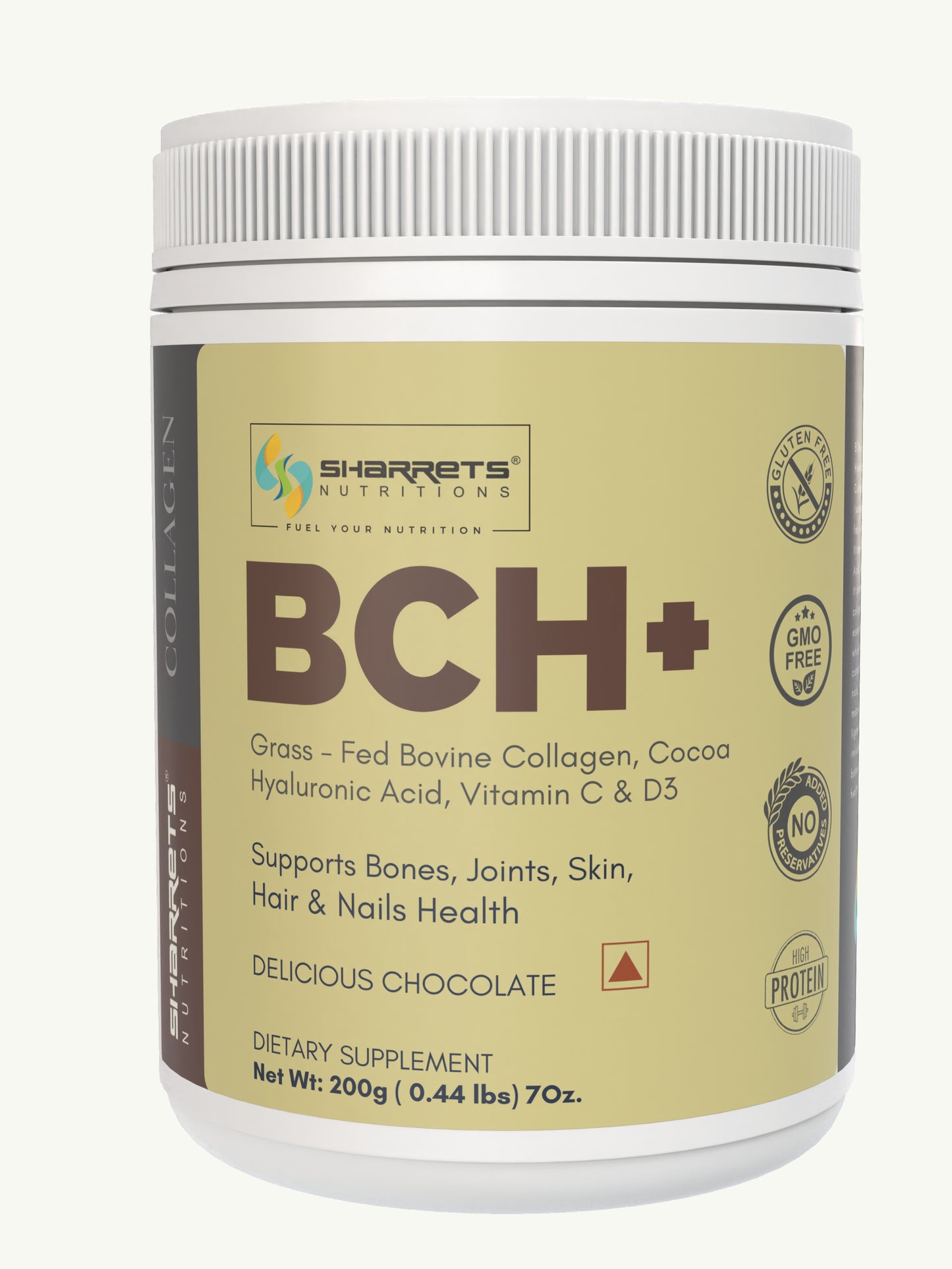 BCH+ Hydrolyzed Bovine Collagen Peptides - Sharrets Nutritions 