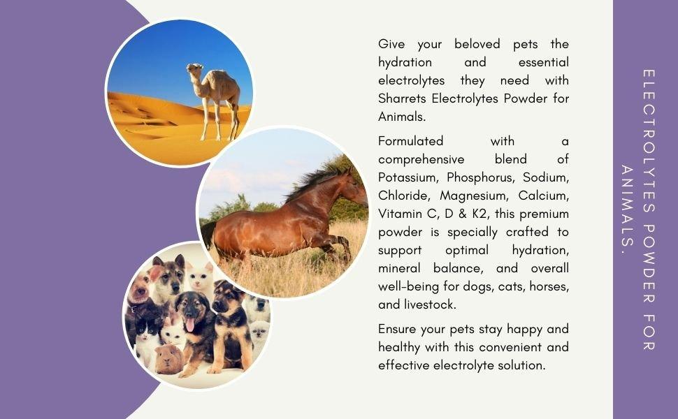 Electrolytes Powder for Animals - Sharrets Nutritions LLP