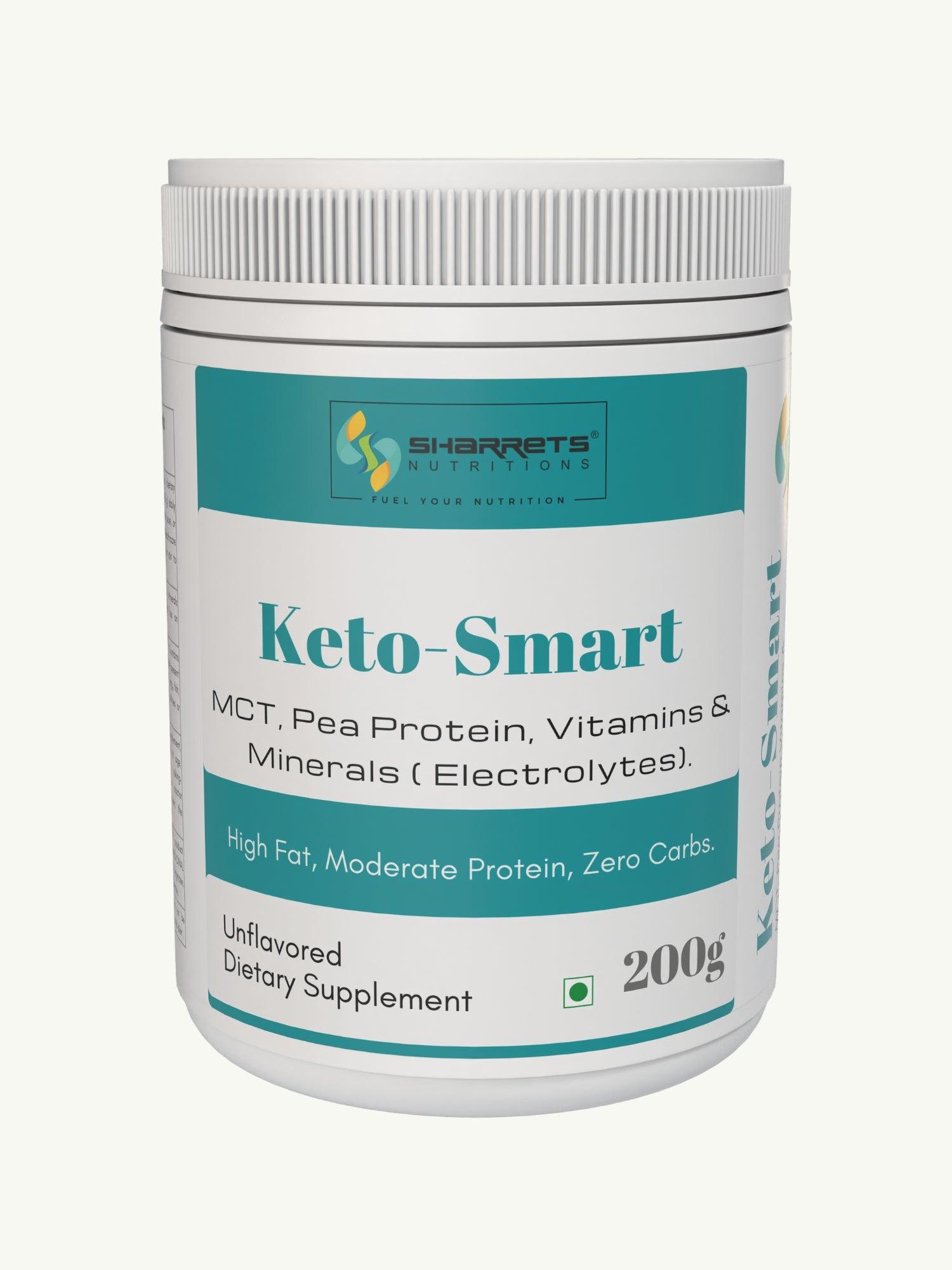 Keto Smart - MCT, Protein & Electrolytes - Sharrets Nutritions LLP