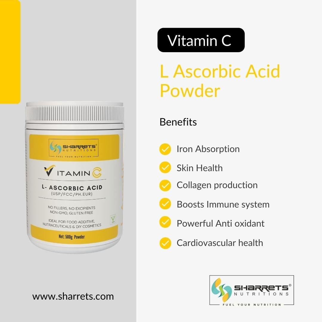 L ascorbic acid vitamin c powder - Sharrets Nutritions LLP