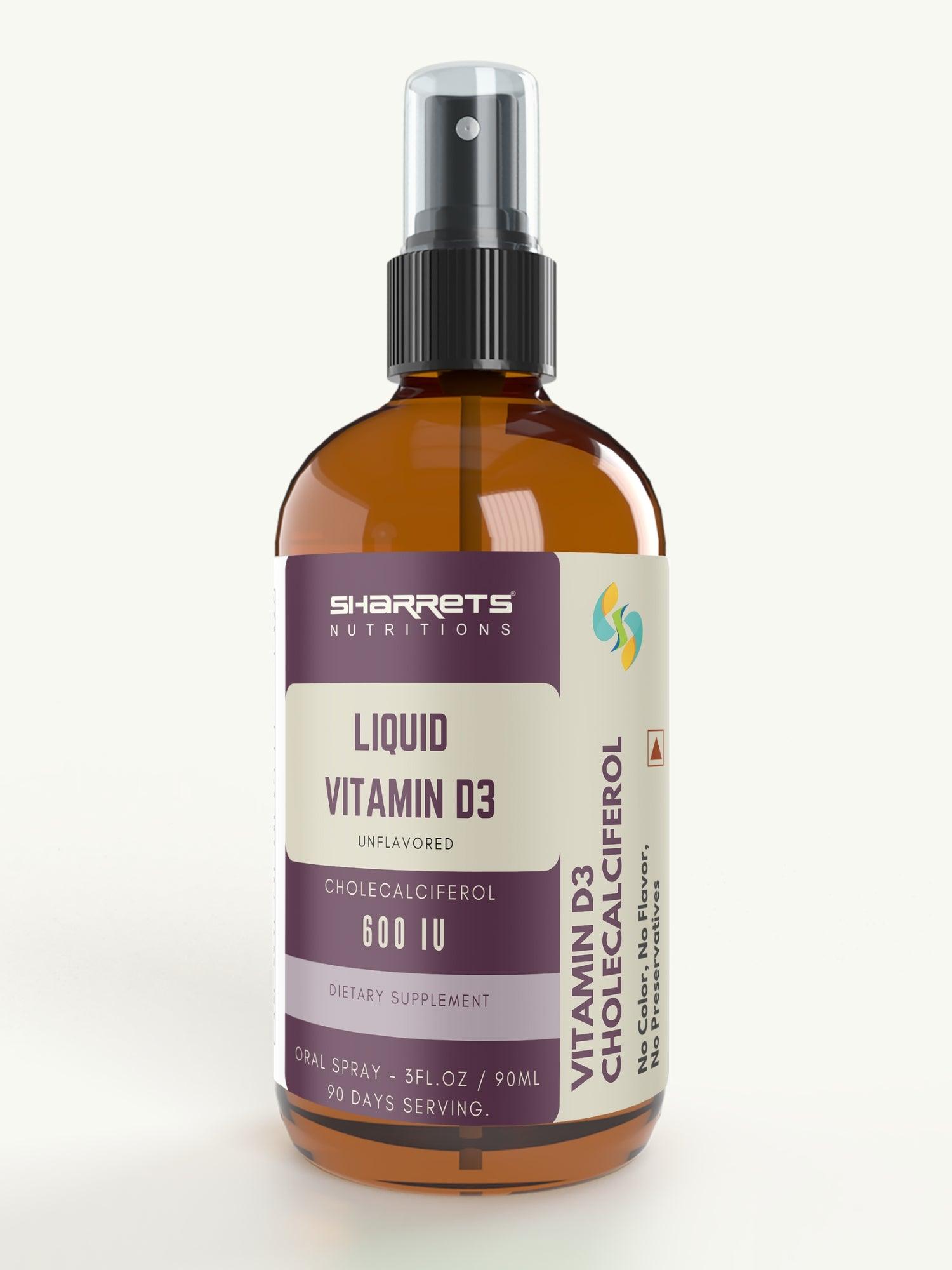 Liquid vitamin d3 (cholecalciferol) 3fl Oz - Sharrets Nutritions LLP
