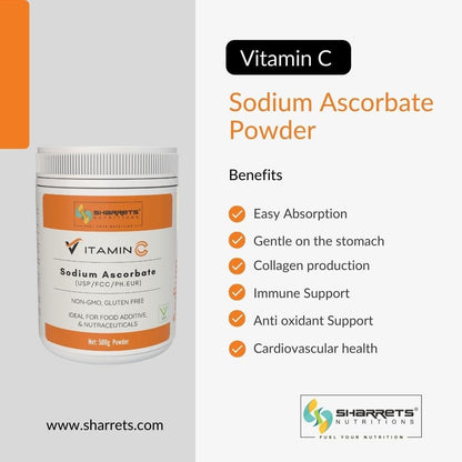 Sodium Ascorbate Non Acidic Vitamin C Powder - Sharrets Nutritions LLP