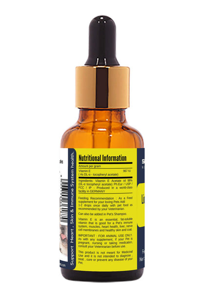 Vitamin E Acetate Oil for Pets - Sharrets Nutritions LLP